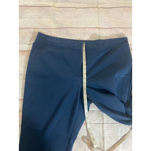 Ann Taylor Factory Women's Blue Crop Casual Office Dress Pants - 16 - Picture 7 of 14